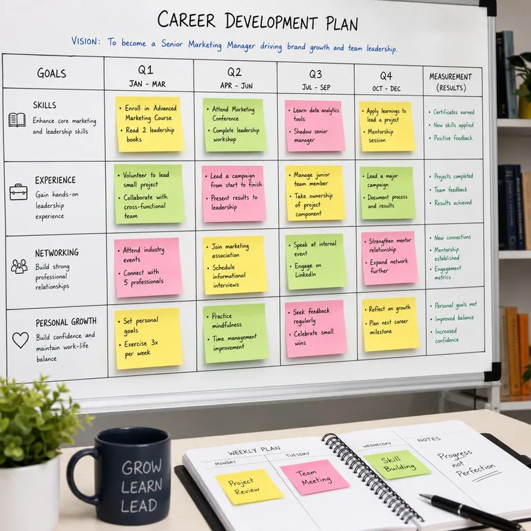 Career Development Plan Template With Quarterly Goals That Drive Results