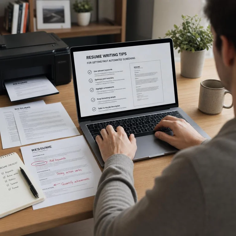 Resume Writing Tips That Get Past Automated Screening and Onto Desks