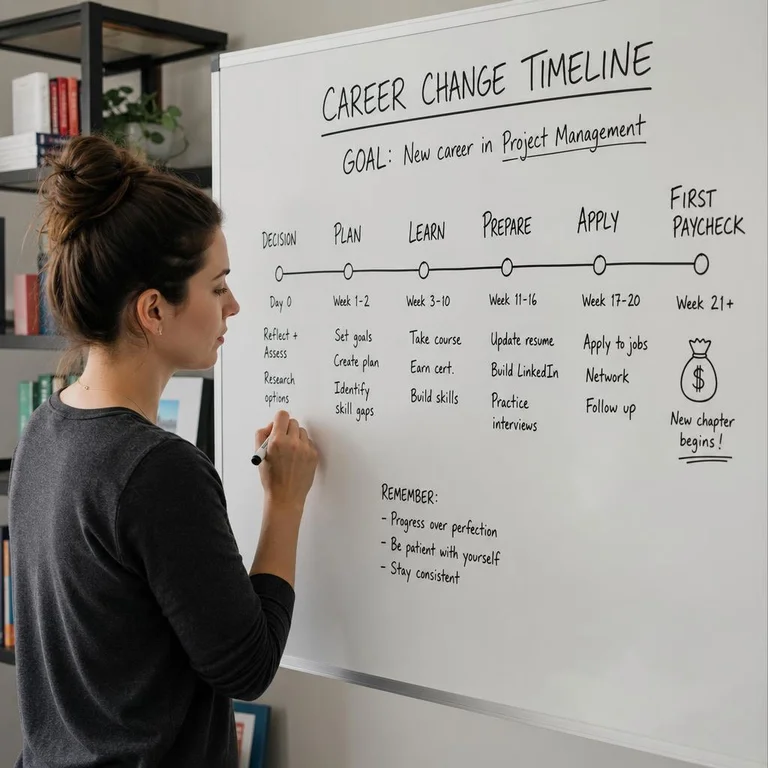 Career Change at 30: A Realistic Timeline From Decision to First Paycheck