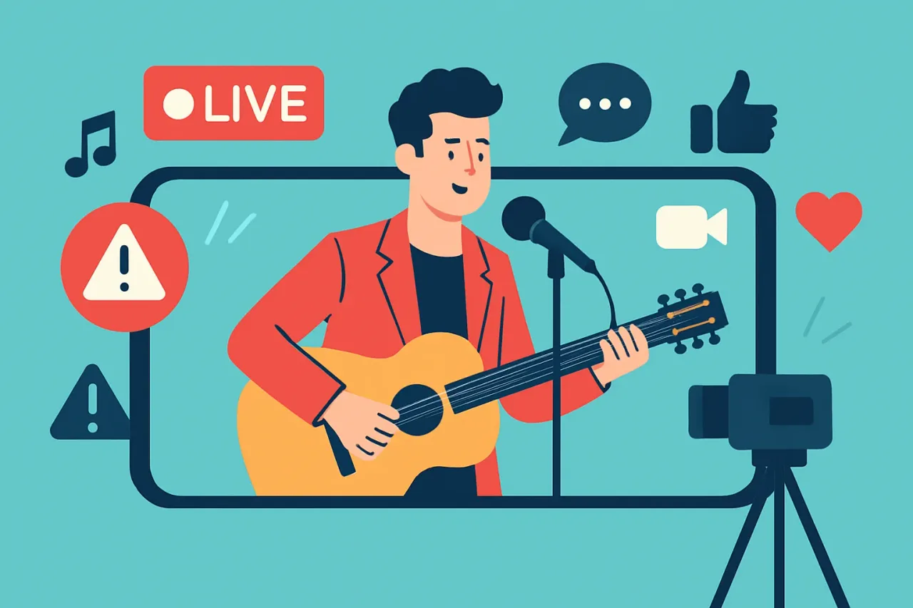Featured image for: Avoiding Common Live Streaming Errors with Facebook Live for Entertainers