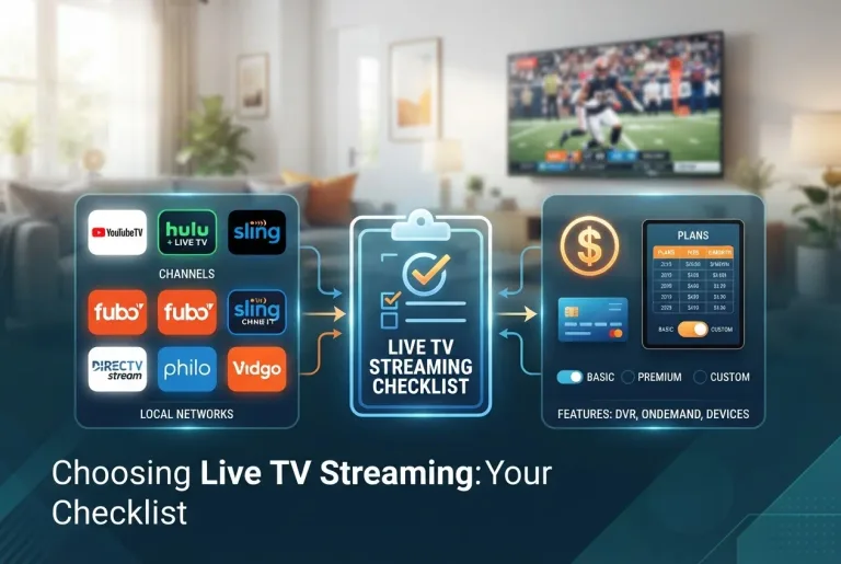 Featured image for: Choosing Live TV Streaming: Your Channels and Fees Checklist
