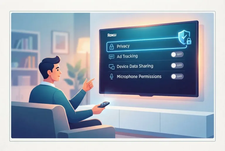 Smart TV privacy settings menu