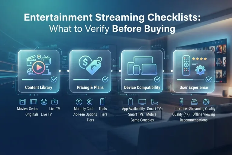 Featured image for: Entertainment Streaming Checklists: What to Verify Before Buying