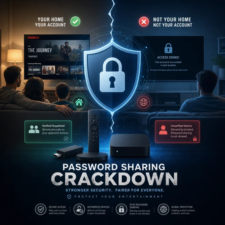 Streaming Password Sharing Crackdown