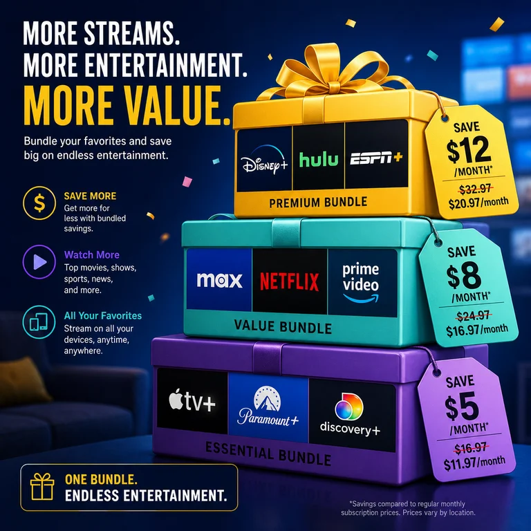 Streaming Service Bundles That Save Money