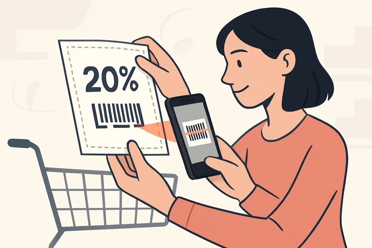 Organized digital coupons stored for easy redemption.