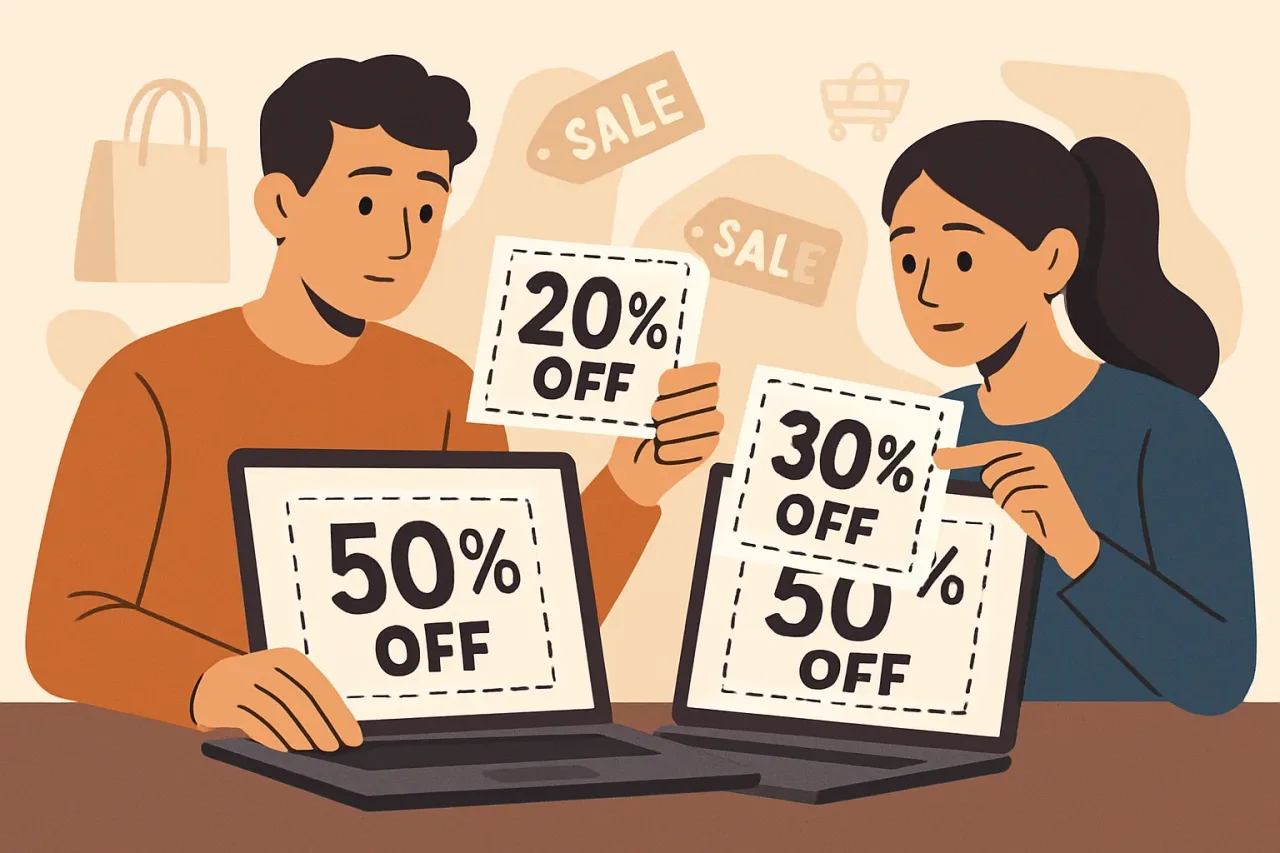 People browsing pre-Black Friday coupons online