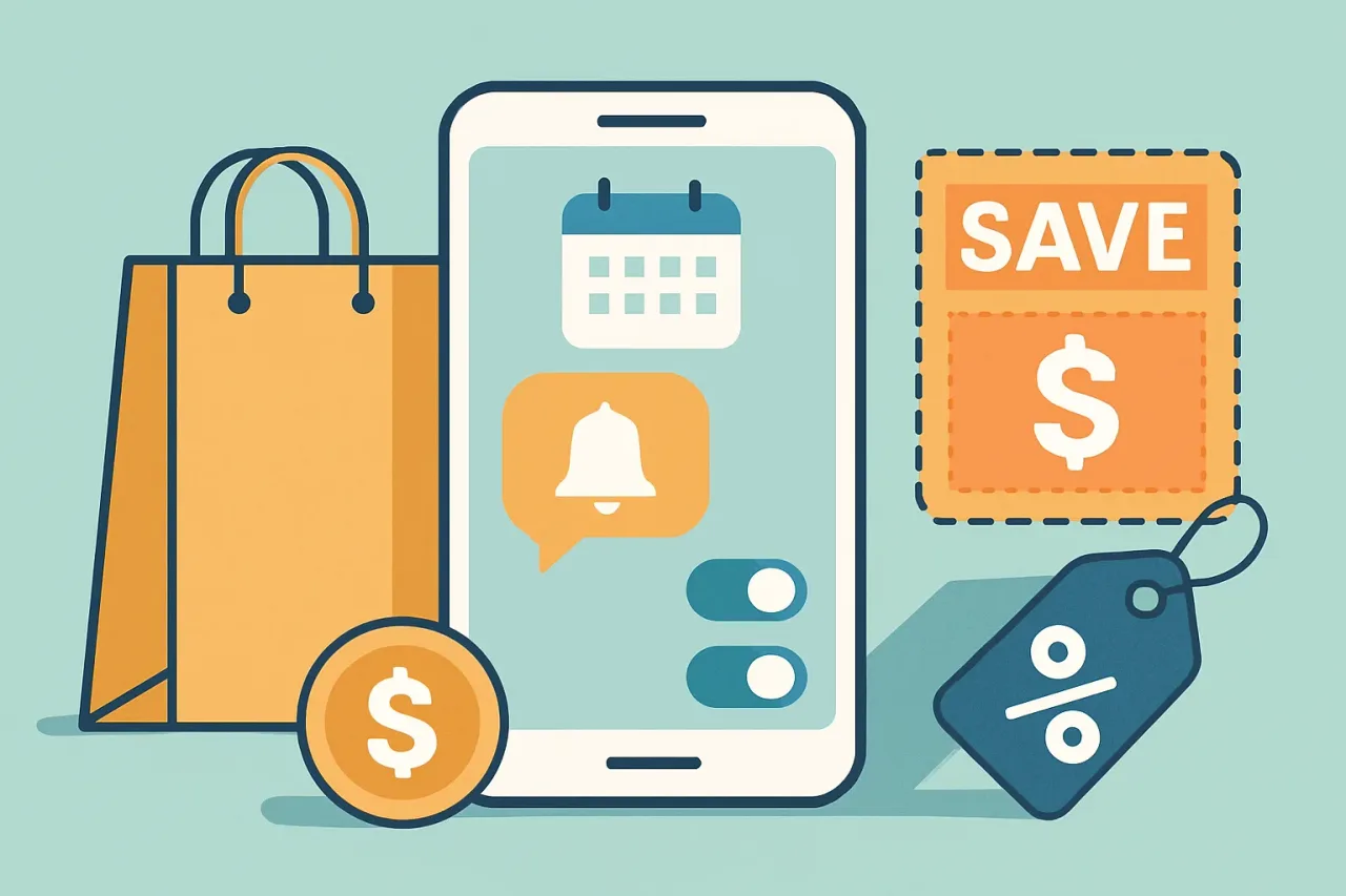 Featured image for: How Scheduling Shopping App Alerts Saves You Money: Smart Coupon Automation