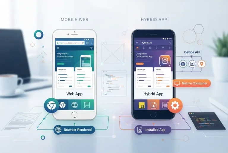 Featured image for: Mobile Web and Hybrid Apps: A Comprehensive Comparison Guide